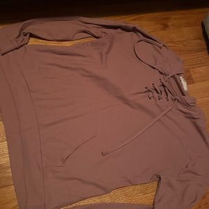 pink sweater with hood from pink republic